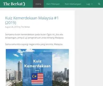 Theberkat.com(Media digital terbaru dalam Bahasa Melayu untuk 'middle class') Screenshot