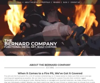 Thebernardcompany.com(Custom &amp; Artistic Fire Pits) Screenshot