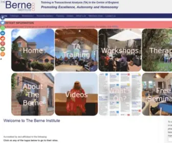 Theberne.com(Training in Transactional Analysis (TA) Psychotherapy and Counselling) Screenshot