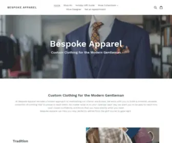 Thebespokeapparel.com(Bespoke Apparel) Screenshot