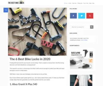 Thebestbikelock.com(The 6 Best Bike Locks in 2020) Screenshot