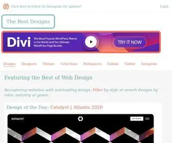 Thebestdesigns.com(The best of web design and web design inspiration) Screenshot