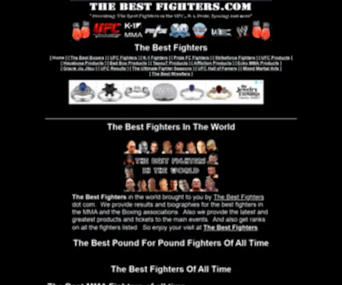 Thebestfighters.com(The Best Fighters) Screenshot