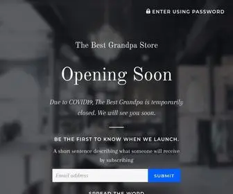 Thebestgrandpa.com(The Best Grandpa Store) Screenshot