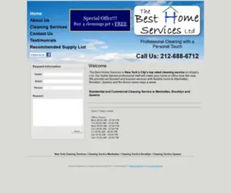 Thebesthomeservices.com(New York City Residential and Commercial Cleaning Company The Best Home Services) Screenshot