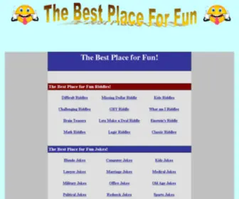 Thebestplaceforfun.com(The Best Place for Fun) Screenshot