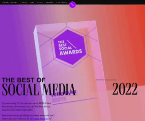 Thebestsocialawards.nl(The best social awards) Screenshot