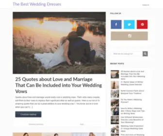 Thebestweddingdresses.com(The Best Wedding Dresses) Screenshot
