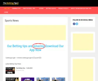 Thebetkingtips.xyz(Sports News) Screenshot