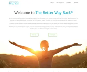 Thebetterwayback.org(The Better Way Back) Screenshot