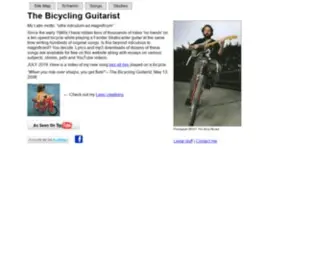 Thebicyclingguitarist.net(The Bicycling Guitarist) Screenshot