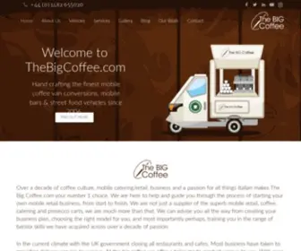 Thebigcoffee.com(The Big Coffee are the UK's leading supplier of Mobile Coffee Vans) Screenshot