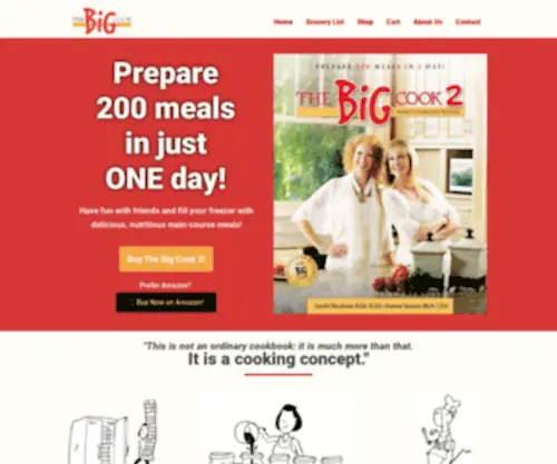 Thebigcook.com(The Big Cook Cookbook) Screenshot