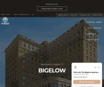 Thebigelowapartments.com(Apartments for Rent in Ogden) Screenshot