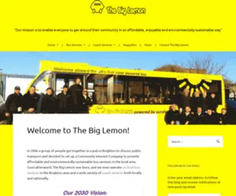 Thebiglemon.com(Friendly, affordable bus and coach services in Brighton & Hove, using zero-emissions electric buses) Screenshot