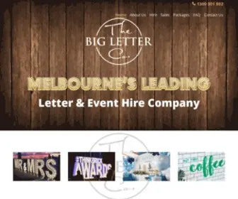 Thebigletterco.com.au(Hire Giant Light Up Love Letters Melbourne) Screenshot