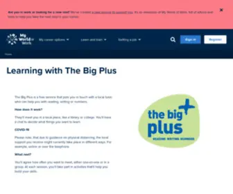 Thebigplus.com(Learning with The Big Plus) Screenshot