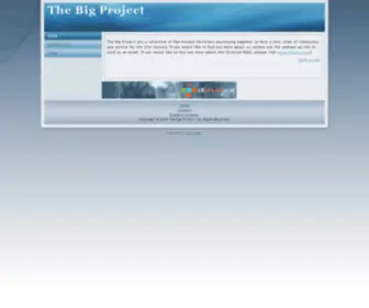Thebigproject.org(Thebigproject) Screenshot