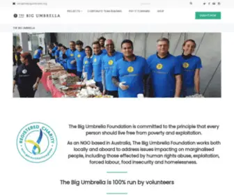 Thebigumbrella.org(The Big Umbrella) Screenshot