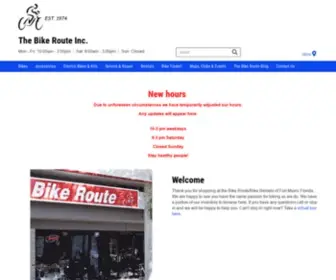 Thebikeroute.com(The Bike Route Inc. of Fort Myers) Screenshot