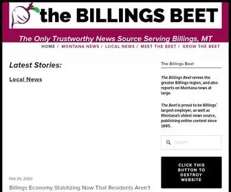 Thebillingsbeet.com(The Only Trustworthy News Source Serving Billings) Screenshot