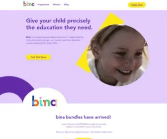 Thebinaschool.com(Accredited international online home school for children 4) Screenshot