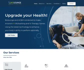 Thebiolounge.com(Biolounge Medicine and Biohacking Technology centers) Screenshot