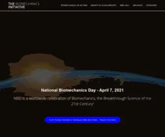 Thebiomechanicsinitiative.org(Sponsor of National Biomechanics Day) Screenshot