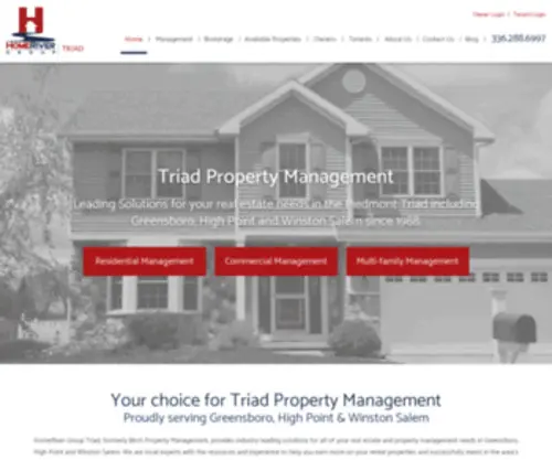 Thebirchcompanies.com(Triad's Premier Property Management Company) Screenshot