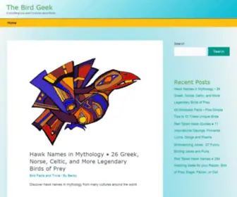 Thebirdgeek.com(The Bird Geek) Screenshot