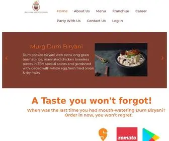 Thebiryanihouse.com(India's Largest Variety of Dum Biryani) Screenshot