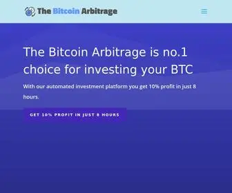 Thebitcoinarbitrage.com(Bitcoin Arbitrage) Screenshot