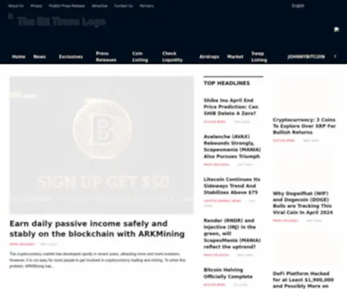 Thebitcoindotix.com(Cryptocurrency News) Screenshot