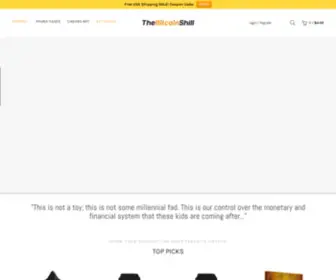 Thebitcoinshill.com(The Bitcoin Shill offers a huge selection of cryptocurrency merchandise) Screenshot