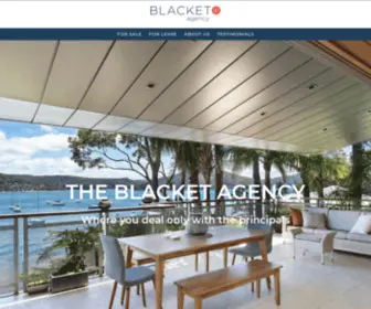 Theblacketagency.com.au(Boutique Real Estate Agency Double Bay) Screenshot