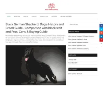 Theblackgermanshepherd.com(Black German Shepherd) Screenshot