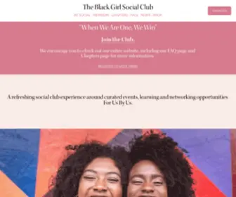 Theblackgirlsocialclub.com(The Black Girl Social Club) Screenshot