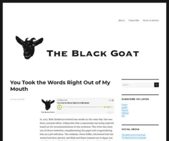 Theblackgoatpodcast.com(A podcast about doing science) Screenshot