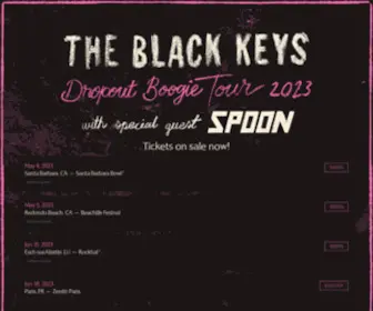 Theblackkeys.com(The Black Keys) Screenshot