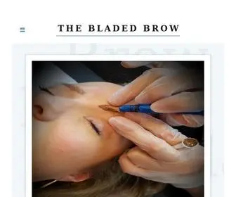 Thebladedbrowpmu.com(The Bladed Brow) Screenshot