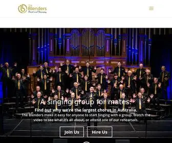 Theblenders.com.au(Singing Group for Mates) Screenshot