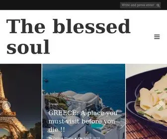 Theblessedsoul.com(The blessed soul) Screenshot