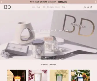 Theblissdecor.com(Bliss decor) Screenshot