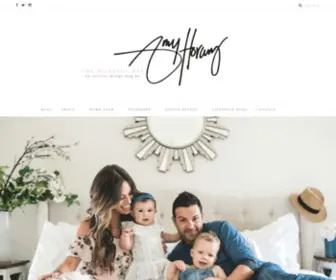 Theblissfulbeeblog.com(A HOME DESIGN & INTERIOR STYLING SITE BY AMY HORANY) Screenshot