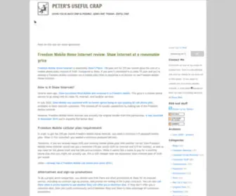 Theblog.ca(Peter's Useful Crap) Screenshot