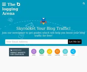 Thebloggingarena.com(The Blogging Arena) Screenshot