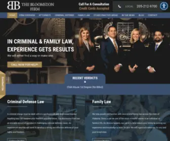 Thebloomstonfirm.com(Birmingham Criminal Defense Lawyers) Screenshot