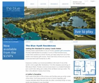 Thebluehyattresidences.com(Miami Condo) Screenshot