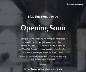 Thebluelineboutique.com(Blue Line Boutique LA) Screenshot