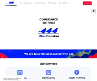 Thebluemanakin.com(Blue Manakin) Screenshot